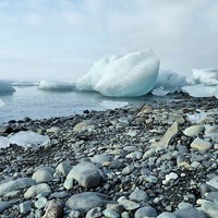 Buy canvas prints of Iceland, Stones and Ice by Robert Cane