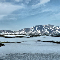 Buy canvas prints of Iceland, Mountain Range by Robert Cane