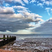 Buy canvas prints of Isle of Grain, Beach View by Robert Cane