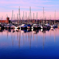 Buy canvas prints of Chatham Marina, Kent, Yachts by Robert Cane