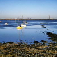 Buy canvas prints of Lower Halstow, Medway, Yachts by Robert Cane