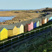 Buy canvas prints of Tankerton, Beach huts by Robert Cane