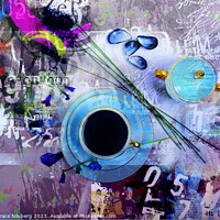 Buy canvas prints of Blue Grafitti by Randi Grace Nilsberg