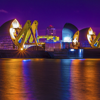 Buy canvas prints of Thames Barrier  by Anthony Rigg
