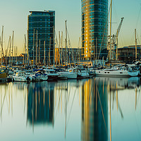Buy canvas prints of Sunrise Dockside by Anthony Rigg