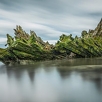 Buy canvas prints of Ship Wreck on the Swale. by Anthony Rigg