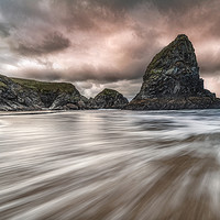 Buy canvas prints of Bedruthan Steps Cornwall  by Anthony Rigg