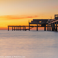 Buy canvas prints of A sunrise over Deal Pier by Anthony Rigg