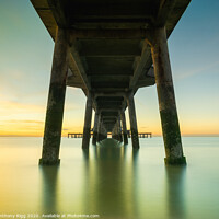 Buy canvas prints of Underneath Deal Pier by Anthony Rigg