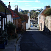 Buy canvas prints of The Road to Crail Harbour by Kenny McNab