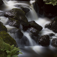 Buy canvas prints of Lodore Falls. by Tristan Morphew