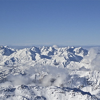 Buy canvas prints of French Alps Looking South by Michael Wood