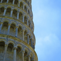 Buy canvas prints of The side of the Leaning Tower of Pisa by Michael Wood