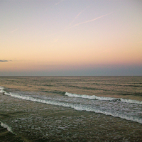 Buy canvas prints of Daytona Beach Sunset by Michael Wood