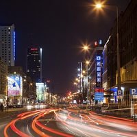 Buy canvas prints of Warsaw by night by Robert Parma