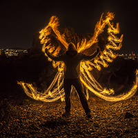 Buy canvas prints of Angel of Fire by Jamie Whyte