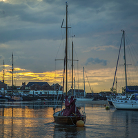 Buy canvas prints of  Wells-Next-The-Sea Harbour by Dave Angood