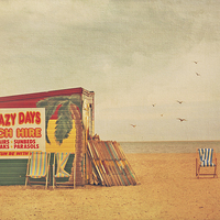 Buy canvas prints of Deckchairs for hire by Lesley Mohamad