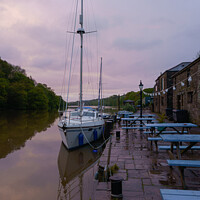 Buy canvas prints of Bow Creek at the  Maltsters Arms Tuckenhay by rawshutterbug 