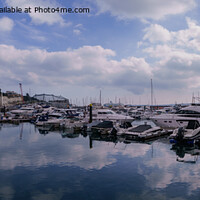 Buy canvas prints of Torquay Harbour Panorama by rawshutterbug 