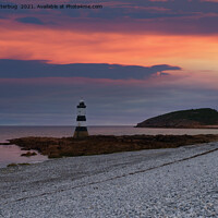 Buy canvas prints of Sunrise At The Trwyn Du Lighthouse by rawshutterbug 