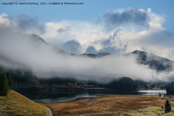Foggy Spitzingsee Picture Board by rawshutterbug 