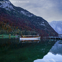 Buy canvas prints of Passenger boat on the Koenigssee by rawshutterbug 