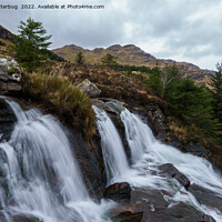 Buy canvas prints of Loch Restil Waterfall by rawshutterbug 