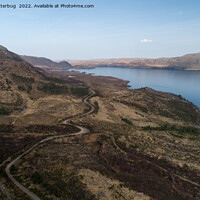 Buy canvas prints of Loch Maree Aerial View by rawshutterbug 