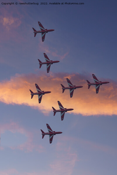 Red Arrows Display Picture Board by rawshutterbug 