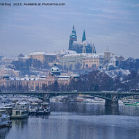 Buy canvas prints of Prague Castle Winter Wonderland by rawshutterbug 