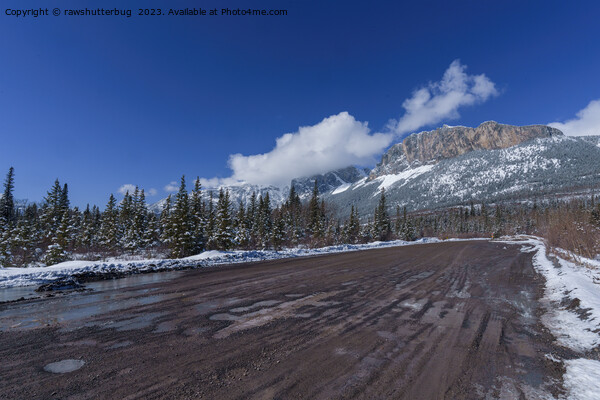 Majestic Views of Castle Mountain Picture Board by rawshutterbug 