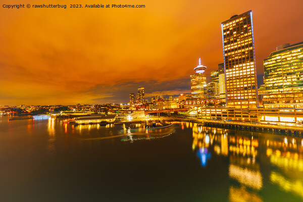 Golden Horizon Vancouver's Sunset Skyline in Motion Picture Board by rawshutterbug 