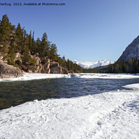 Buy canvas prints of Enchanted Winter's Embrace Bow River by rawshutterbug 