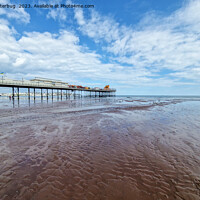 Buy canvas prints of Scenic View of Paignton Pier During Low Tide by rawshutterbug 