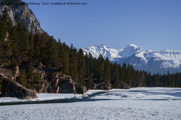Wintry Enchantment: Bow Falls, Canada Picture Board by rawshutterbug 