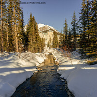 Buy canvas prints of Winter's Touch at Lake Louise by rawshutterbug 