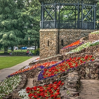 Buy canvas prints of Tamworth Castle Grounds by rawshutterbug 