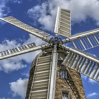 Buy canvas prints of  Heage Windmill by rawshutterbug 