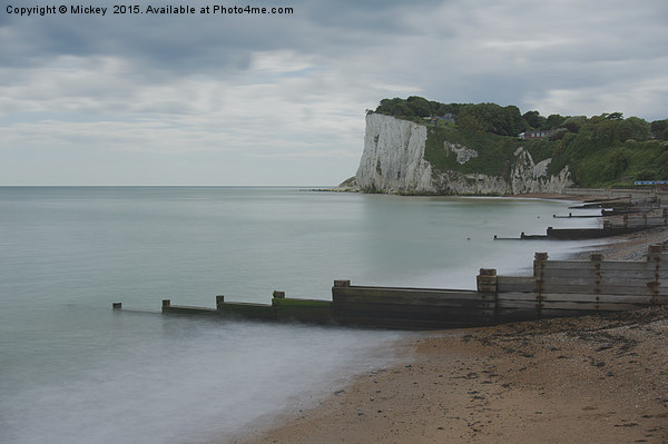 St Margaret's Bay Cliff Picture Board by rawshutterbug 