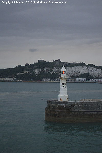 White Cliffs Of Dover Lighthouse Picture Board by rawshutterbug 