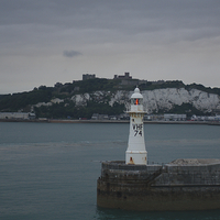 Buy canvas prints of White Cliffs Of Dover Lighthouse by rawshutterbug 