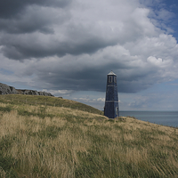 Buy canvas prints of Lighthouse By The Cliffs Of Dover by rawshutterbug 