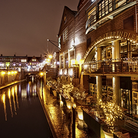 Buy canvas prints of Brindleyplace At Night by rawshutterbug 