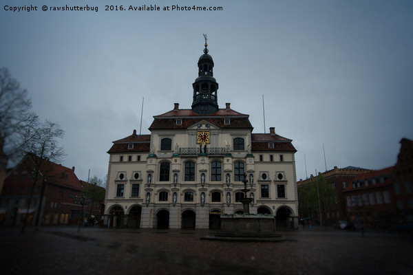 Lüneburg Rathaus On A Rainy Day Picture Board by rawshutterbug 