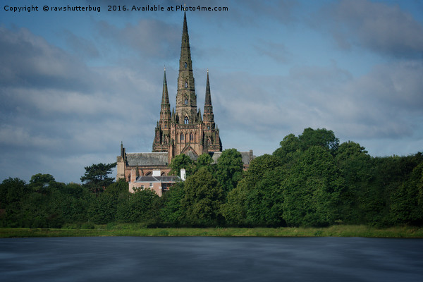 Lichfield Cathedral The Three Spired Cathedral Picture Board by rawshutterbug 