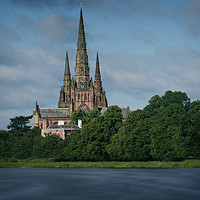 Buy canvas prints of Lichfield Cathedral The Three Spired Cathedral by rawshutterbug 