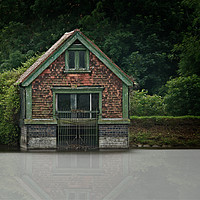 Buy canvas prints of Boathouse on Stowe Pool by rawshutterbug 