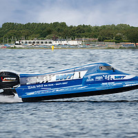 Buy canvas prints of Powerboat GP Championship At Chasewater by rawshutterbug 
