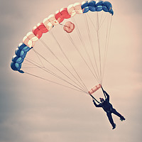 Buy canvas prints of RAF Falcon Parachute Jump by rawshutterbug 